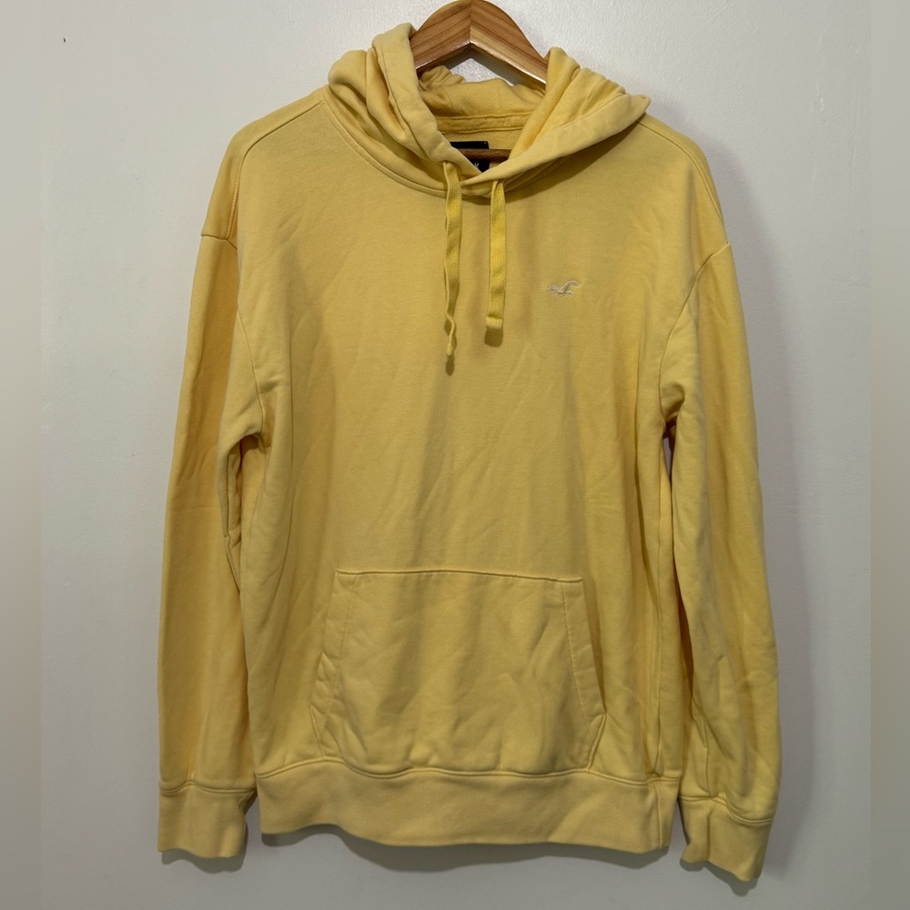 Hollister Yellow Hoodie Size M